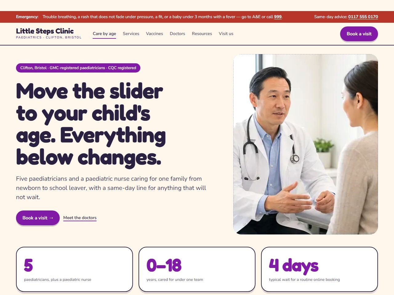 Little Steps Clinic — Desktop