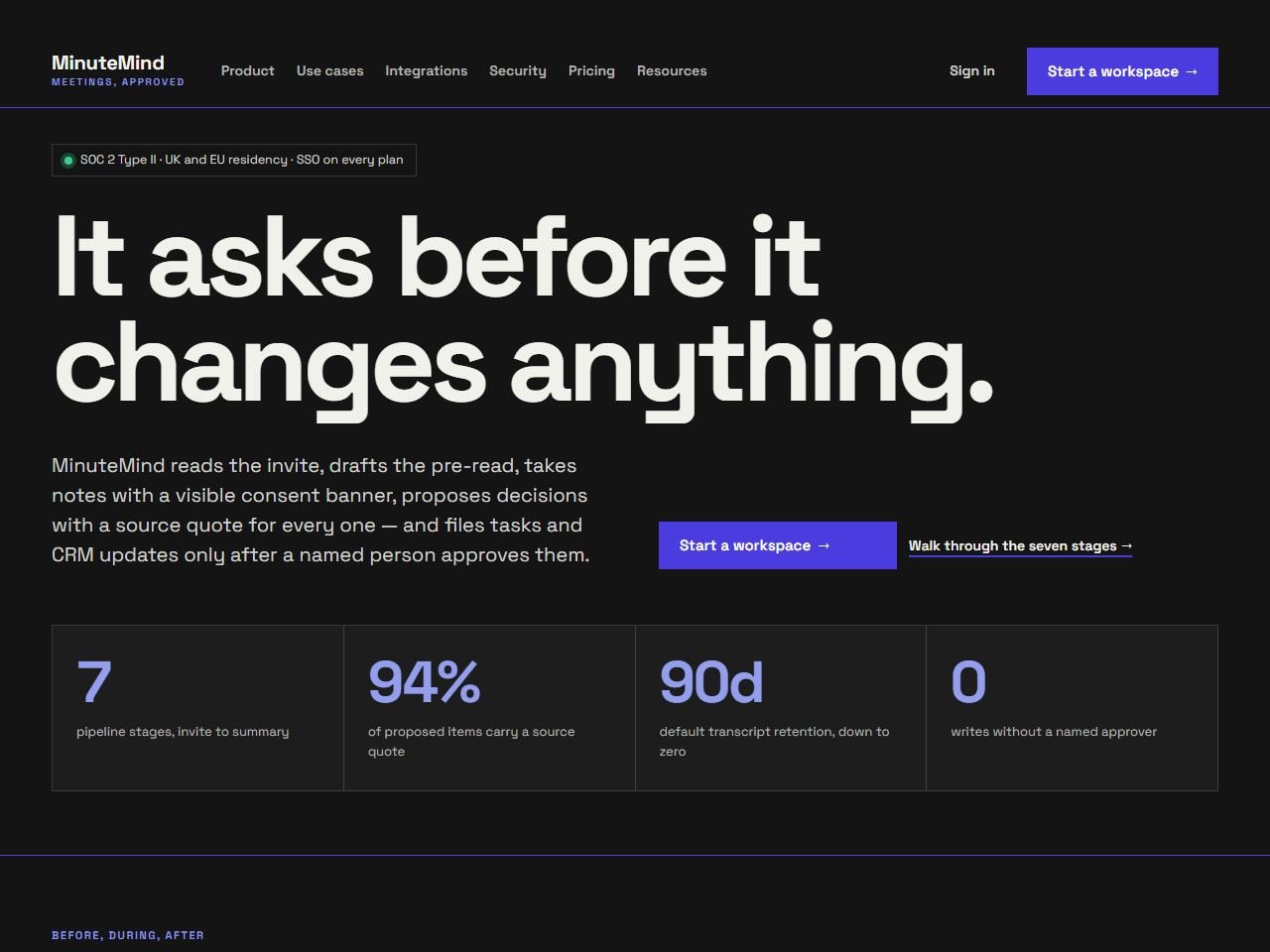 MinuteMind — Desktop