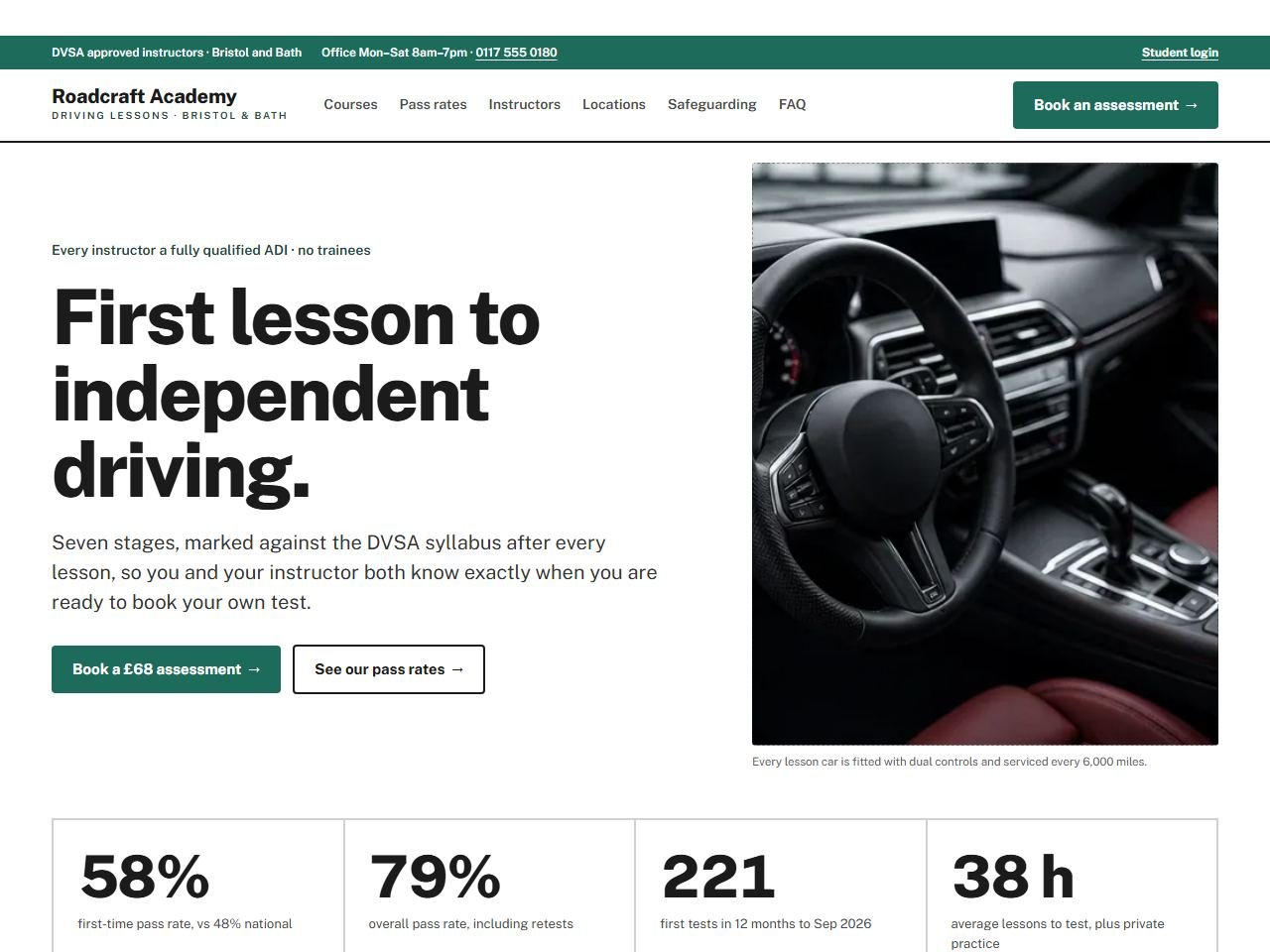 Roadcraft Academy — Desktop