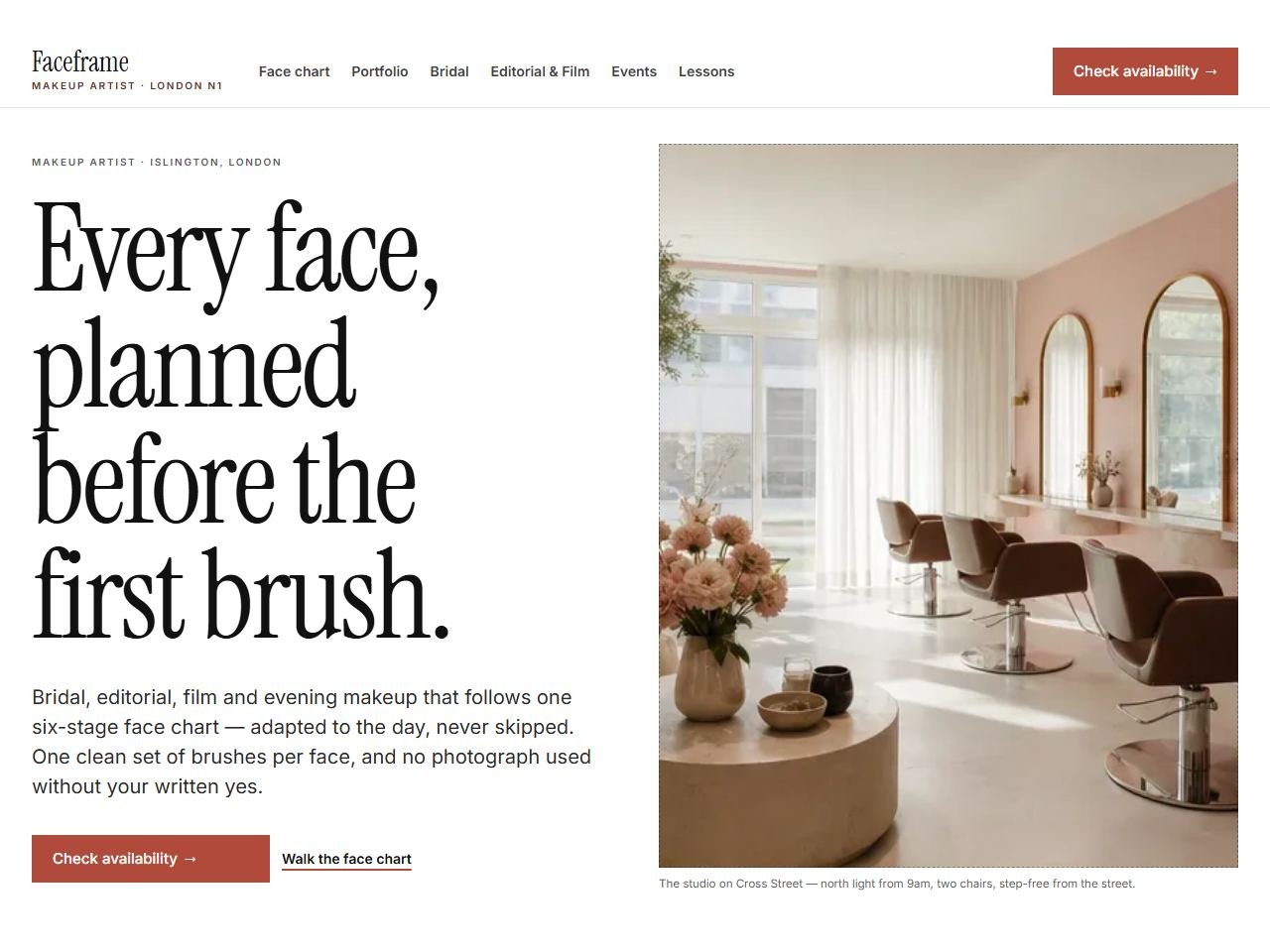 Faceframe Studio — Desktop