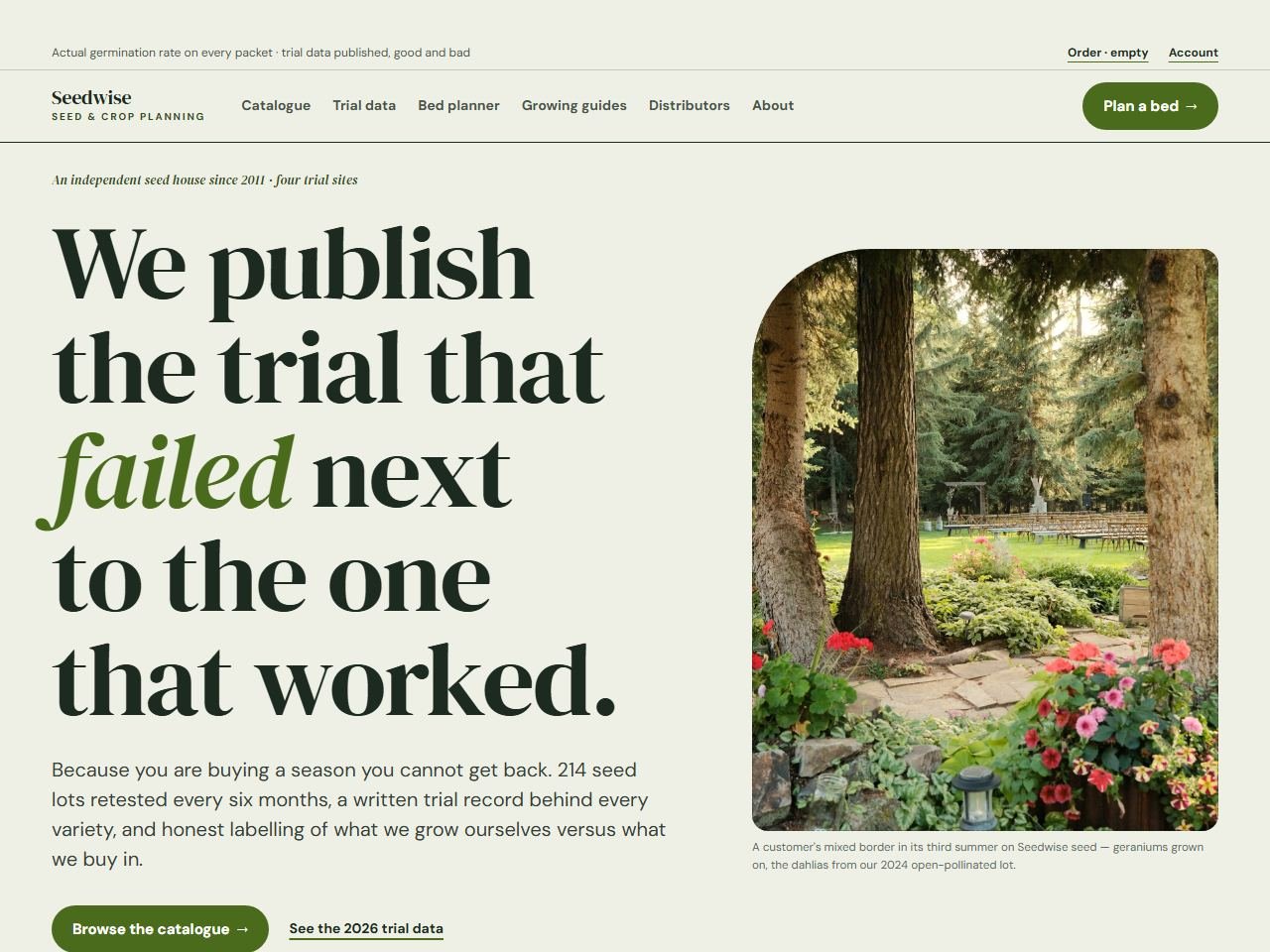 Seedwise — Desktop