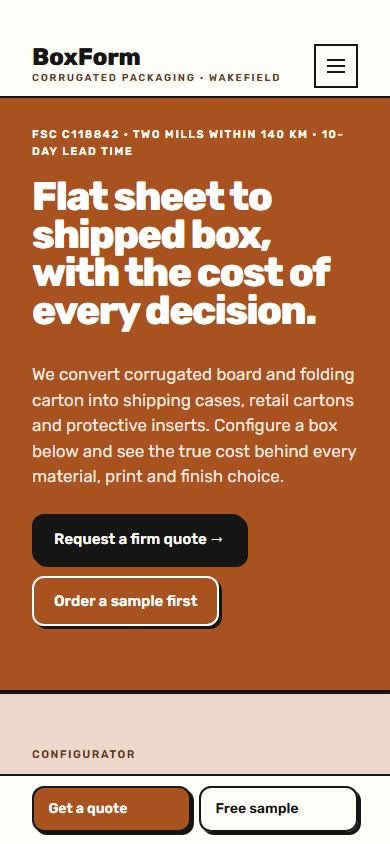 BoxForm — Telefon