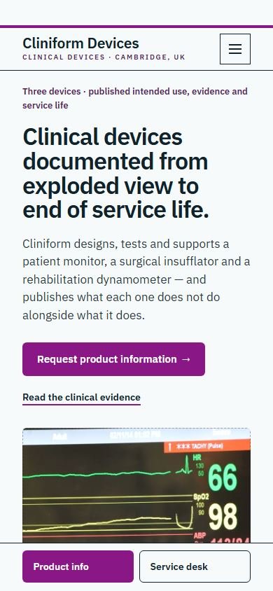 Cliniform Devices — Phone