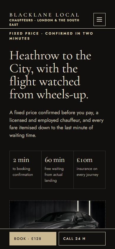 Blacklane Local — Smartphone