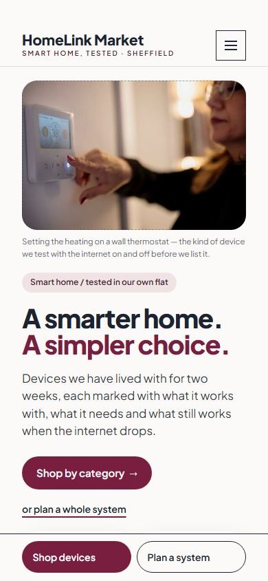 HomeLink Market — Telefon