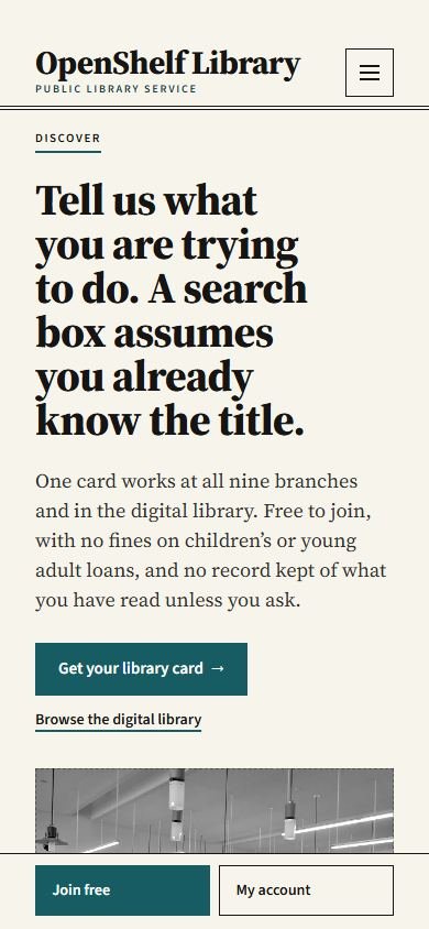 OpenShelf Library — Smartphone